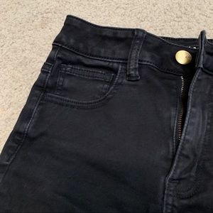 American Eagle Black High Waisted Shorts